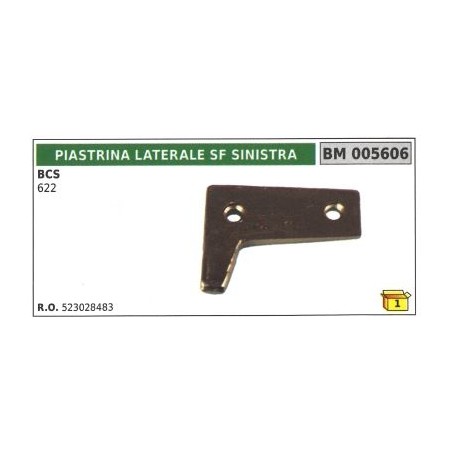 Piastrina dente doppio SF SINISTRA per motofalciatrice bcs 622 | NewgardenAgri.com