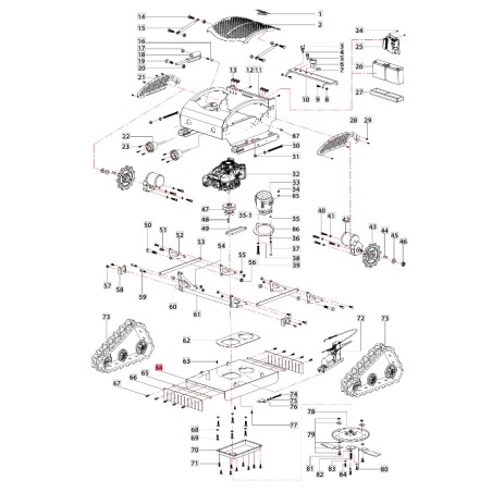 Plat support moteur ORIGNALE BLUEBIRD faucheuse FM 23-53 3020100110130 | NewgardenAgri.com