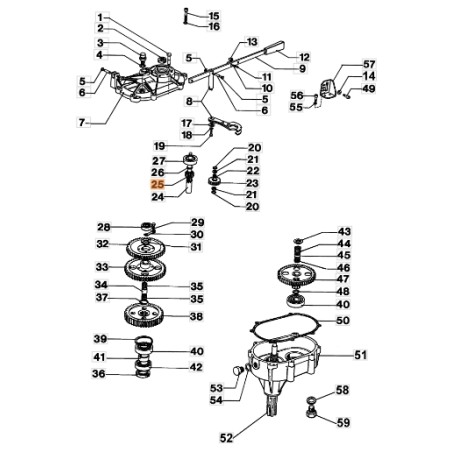 Sprocket crank models MTL81R MTL85R ORIGINAL EMAK 028200013 | NewgardenAgri.com