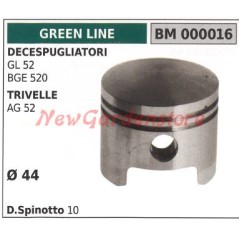 Brushcutter piston GL 52 BGE 520 auger AG 52 Ø 44mm GREENLINE 000016 | NewgardenAgri.com