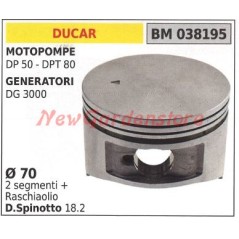 Émbolo bomba DP 50 generador DG 3000 Ø 70 mm DUCAR 038195 | NewgardenAgri.com