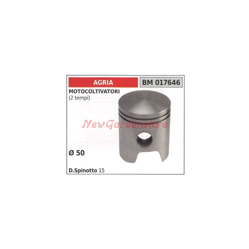 Piston for 2-stroke motor cultivator Ø  50mm AGRIA 017646