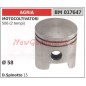 Piston for 506 2-stroke motocultivator Ø  58mm AGRIA 017647