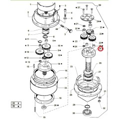 ORIGINAL ACTIVE t143 - t152 Bohrmaschine zweiter Stufenhalter 022765 | NewgardenAgri.com