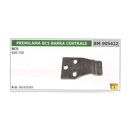 Pre-blade centre bar for BCS 600 700 agricultural tractor | NewgardenAgri.com