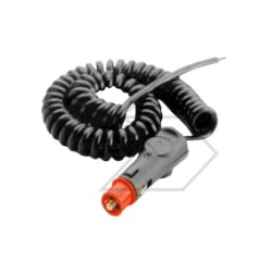 Spiral cable with cigarette lighter plug for agricultural tractor beacon A08761 | NewgardenAgri.com