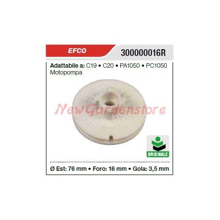 EFCO Anlasserriemenscheibe C19 C20 PA1050 PC1050 3000016R | NewgardenAgri.com