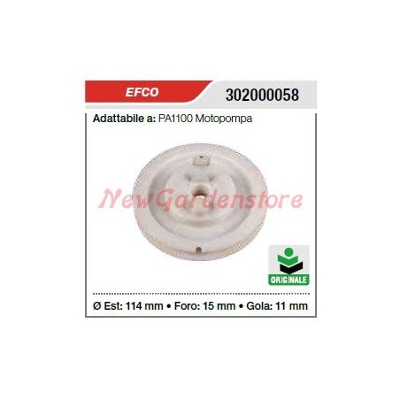 EFCO poulie de démarrage moteur PA1100 302000058 | NewgardenAgri.com