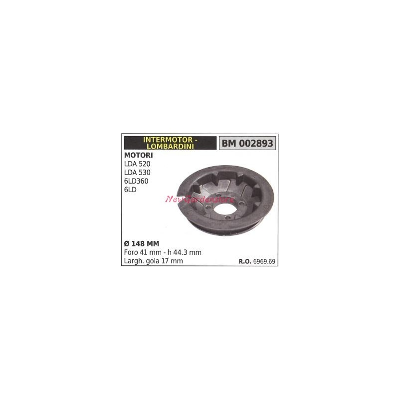 LOMBARDINI LDA 520 530 6LD360 6 LD motor hoe starter pulley 002893