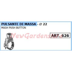 Pulsante di massa Ø22mm motocoltivatore motozappa 626 | NewgardenAgri.com