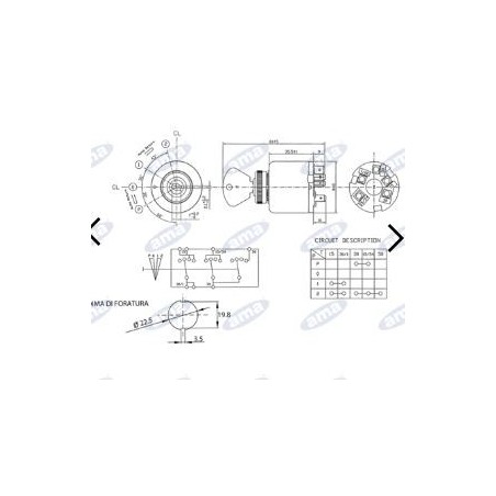 4-position ignition switch for agricultural tractor