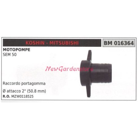 Conector de manguera para motobomba KOSHIN SEM 50 016364 | NewgardenAgri.com