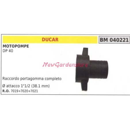 Conector de manguera para motobomba DUCAR DP 40 040221 | NewgardenAgri.com