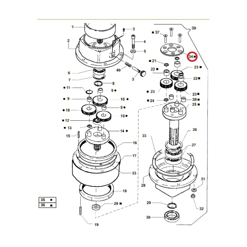 ORIGINAL ACTIVE auger models t143 - t152 022737