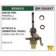 Rubinetto carburante BENASSI motocoltivatore motozappa fresa 004847 | NewgardenAgri.com