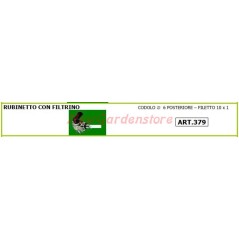 Tap with filter for walking tractor and walking tractor 379 | NewgardenAgri.com