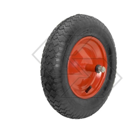 Wheel with tyre for wheelbarrow trolley for motor mower | NewgardenAgri.com