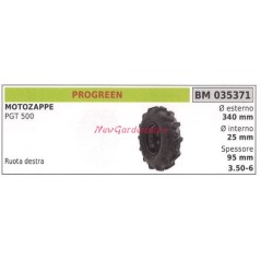 Right wheel PROGREEN power tiller PGT 500 035371 | NewgardenAgri.com