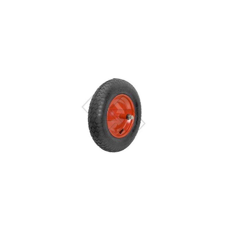 Roue en caoutchouc solide pour chariot de brouette TRACTOR Ø  12x25mm diamètre extérieur 330mm