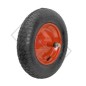 Solid rubber wheel for wheelbarrow trolley TRACTOR Ø  12x25mm external diameter 330mm