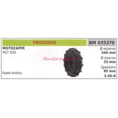 Rueda izquierda PROGREEN motocultor PGT 500 035370 | NewgardenAgri.com