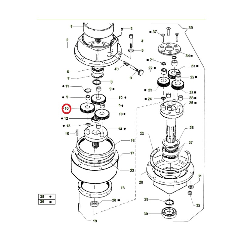 ORIGINAL ACTIVE Satellitenbohrer erste Stufe Modelle t143 - t152 020797