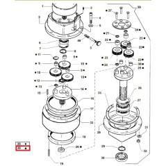 Deuxième étage de réduction ORIGINAL ACTIVE tarière modèles t143 - t152 022739 | NewgardenAgri.com