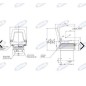 Narrow integral polyurethane seat for agricultural tractor 02320