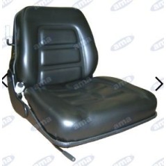 Black sky seat with built-in suspension for agricultural tractor 38026 | NewgardenAgri.com