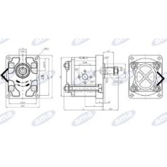 Seat width 470 with sky guides for AMA agricultural tractor | NewgardenAgri.com