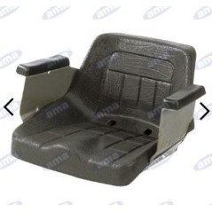 Unpainted seat with guides for farm tractor forklift 00319 | NewgardenAgri.com