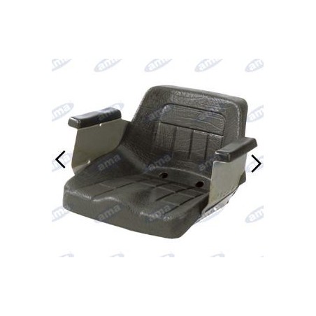 Unpainted seat with guides for farm tractor forklift 00319 | NewgardenAgri.com