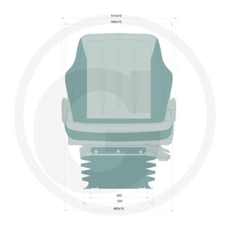 PROBOSS AS1480 air suspension agricultural tractor seat LS95H1/90A(R)