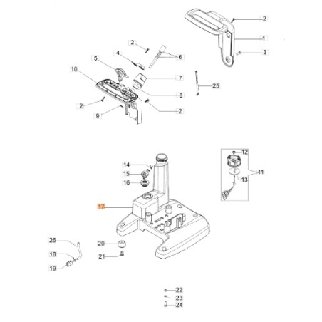 Motorpumpe Tank Modelle WP30 WP300 ORIGINAL EMAK 55020081R | NewgardenAgri.com