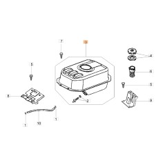 Serbatoio motozappa modelli MH150RKS MH175RK ORIGINALE EMAK L66151235 | NewgardenAgri.com