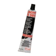 Self-levelling silicone sealant 80ml tube LOCTITE 5910 black-coloured gasket shape | NewgardenAgri.com