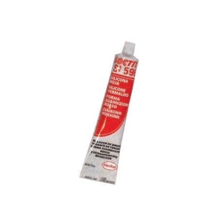 Silicone autolivellante tubo 80ml LOCTITE 596 forma guarnizioni di colore rosso | NewgardenAgri.com