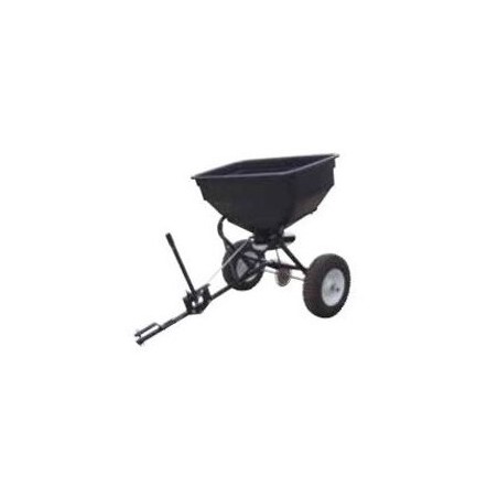 Wheeled towable fertiliser spreader for lawn tractors capacity 56 kg | NewgardenAgri.com