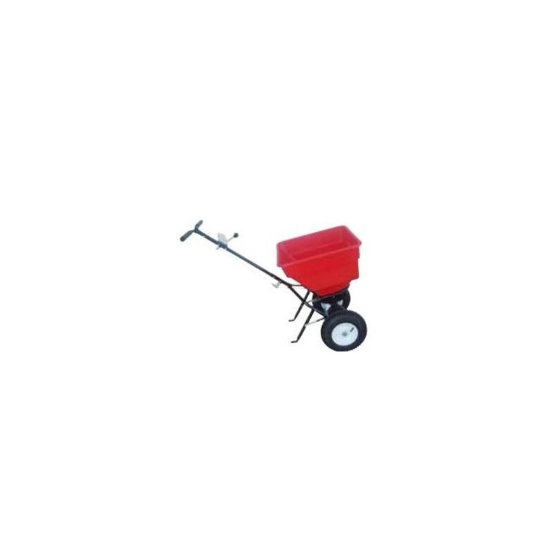 Wheeled manual fertiliser spreader 50 kg capacity