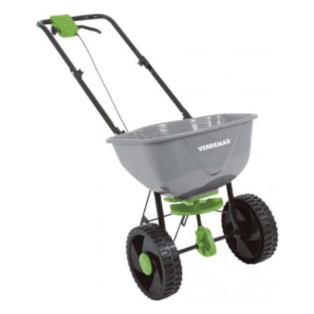 VERDEMAX épandeur d'engrais rotatif pneumatique professionnel à roues 15 l | NewgardenAgri.com