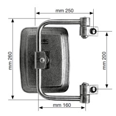 Right and left rear-view mirror for agricultural tractor | NewgardenAgri.com