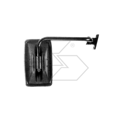 Right rear-view mirror for agricultural tractor cab BREDA 230x140mm | NewgardenAgri.com