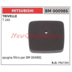 Spugna filtro aria MITSUBISHI motore 2tempi montato su trivella T 240 000986 | NewgardenAgri.com