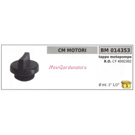 Tapón de combustible CM MOTORES motobomba 014353 | NewgardenAgri.com