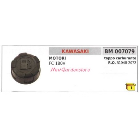 Fuel cap KAWASAKI motor mower FC 180V 007079 | NewgardenAgri.com