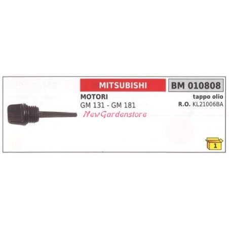 Tappo serbatoio olio motore MITSUBISHI motocoltivatore GM 130 181 010808 | NewgardenAgri.com