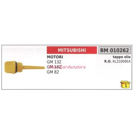 Bouchon de remplissage d'huile moteur MITSUBISHI motopompe GM 131 182 82 010262 | NewgardenAgri.com