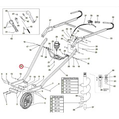 ORIGINAL ACTIVE Erdbohrer Modelle t152 020783 Radrahmen rechts | NewgardenAgri.com