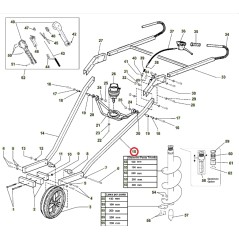 ORIGINAL ACTIVE châssis de roue gauche tarière modèles t152 020779 | NewgardenAgri.com