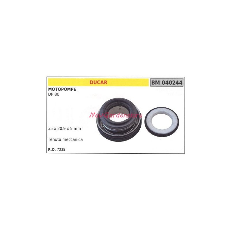 DUCAR DP 80 motor pump mechanical seal 040244